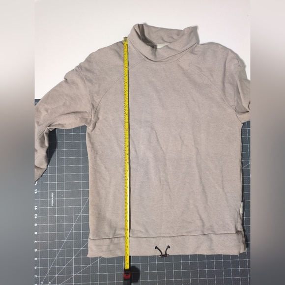 Varley Pullover Sweatshirt XS Beige Oversized Loungewear Cotton Lagenlook - Picture 9 of 16